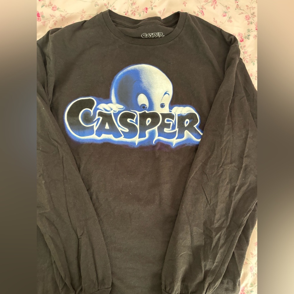 Urban Outfitters Black Casper Long Sleeve Tee